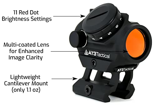 image for AT3 Tactical RD-50 PRO Red Dot Sight with 1
