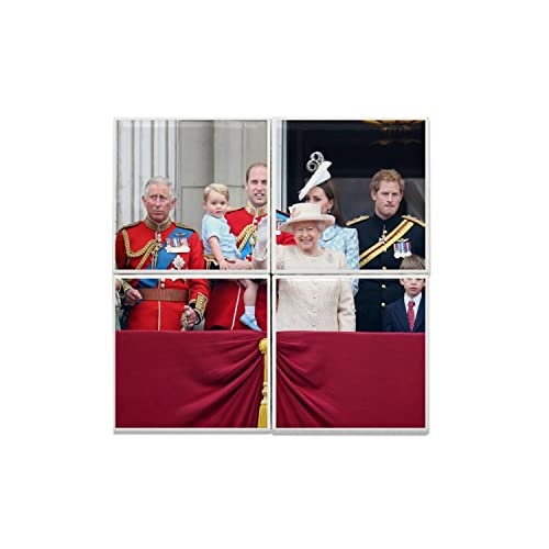 Carreaux Céramique Reine Elisabeth II Famille Royale Philip Charles 40x40cm