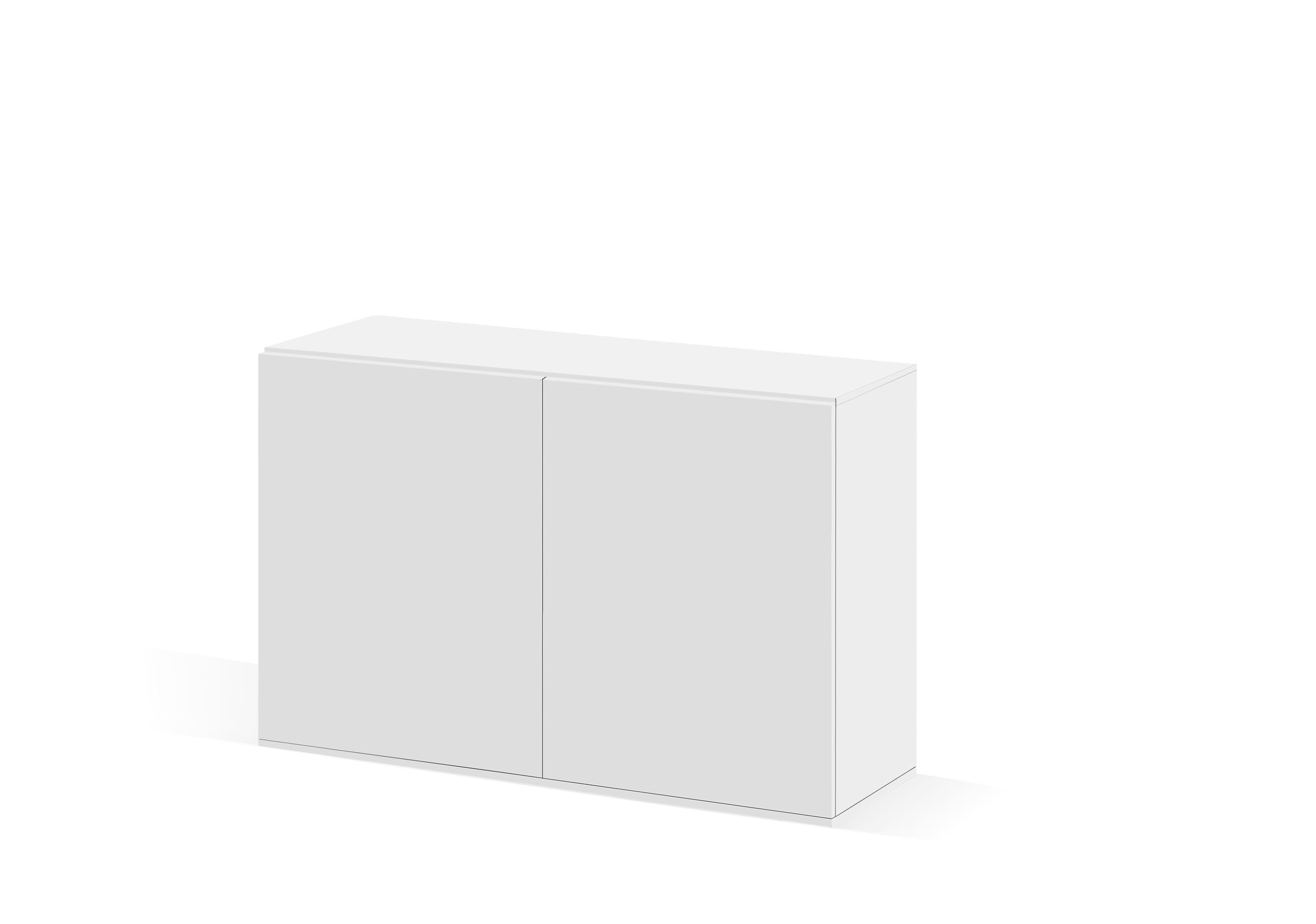 CIANO, EMOTIONS PRO 120 White 121 x 40 x 83 cm Wooden Aquarium Stand with 2 Doors and Storage Compartment - Aquarium Cabinet for Fish - Made in Portugal