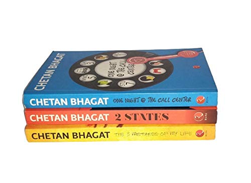 Chetan Bhagat Combo - The 3 mistakes Of My Life, One Night At The Call Center, 2 States (Set of 3 Books)