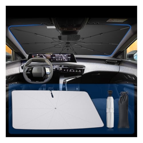 Pare-soleil Pour Pare-brise Peugeot 3008 (2024-2025) - Protection UV Et Isolation Thermique | Nylon Argenté, Pliable Avec Sac De Rangement