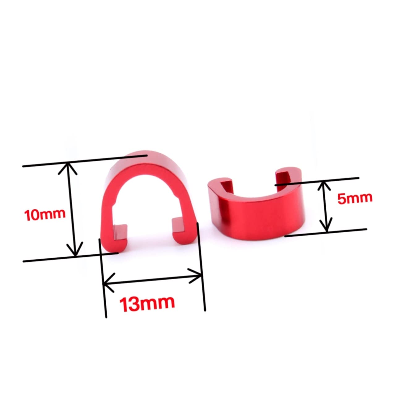 POPETPOP Fibbia a Filo Trasversale a Forma di U. Freno Tubo Montagna del parafango Parti Giusto Tubi Accessori per Biciclette Fibbia in Lega di Alluminio staffe a u in Metallo Blue