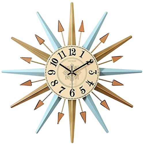 Mierty 22inch/56cm Wall Clock, Star-Shaped Wall Clock， for Living Room kitchen Office Decoration