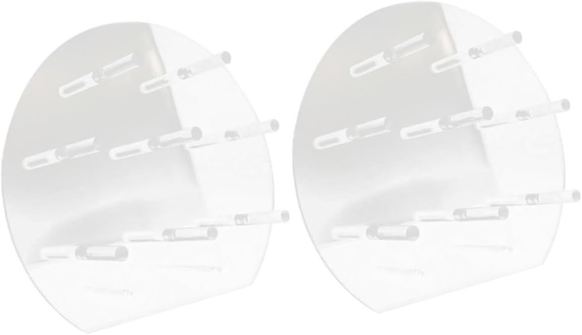 Amosfun 2Pcs Clear Acrylic Donut Display Stand Reusable Doughnut Holders for Party and Wedding Washable Donut Board for Countertop Dessert Presentation