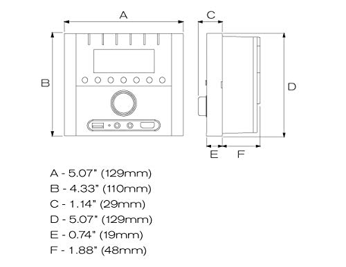 Mb Quart Rvm2.0 - Rv In Dash Compact, Mechless Source Unit With Am/Fm And Bluetooth 4.0 Plus Multi-Zone Audio Control #TOP4