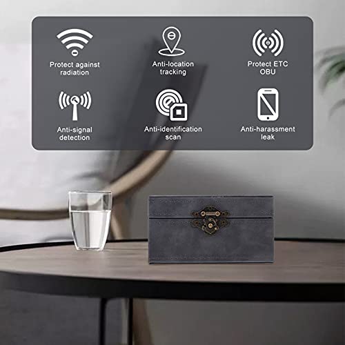 Abaodam Caixa de bloqueio para chaveiro, bloqueador de fibra de carbono, compartimento para bloqueio