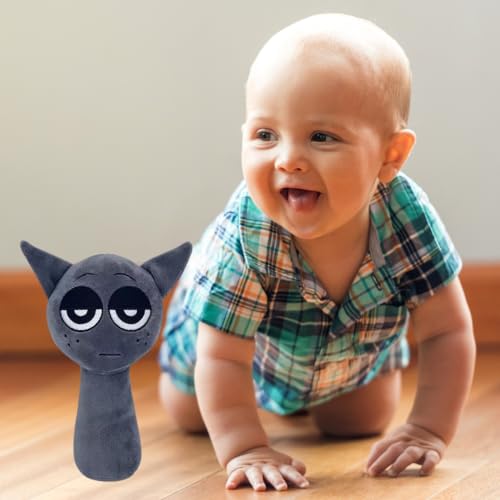 Image of Customized Text Grey Sprunki Plush Toys