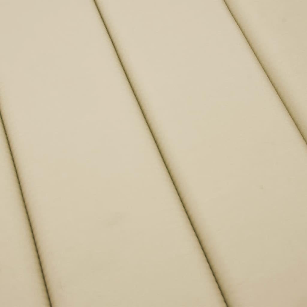 Nakładka na leżak, beżowa, 200 x 60 x 3 cm, tkanina Oxford z miękką wyściółką i antypoślizgowym wzorem, na leżak ogrodowy
