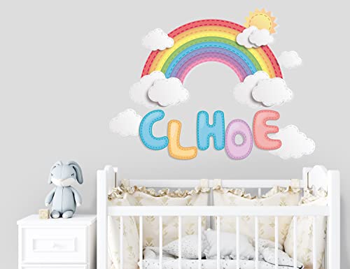 Vinilo decorativo Rainbow para habitación de niñas miniatura 2