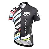 SXSHUN Radtrikot Funktionsshirt Fahrradhose Kinder gepolsterter Anzug Mountainbike Fahrradtrikot Jungen Kurzarm T-Shirt und Radlerhose Schnelltrocknend MTB Jersey Sommer, Bärchen Top, 116