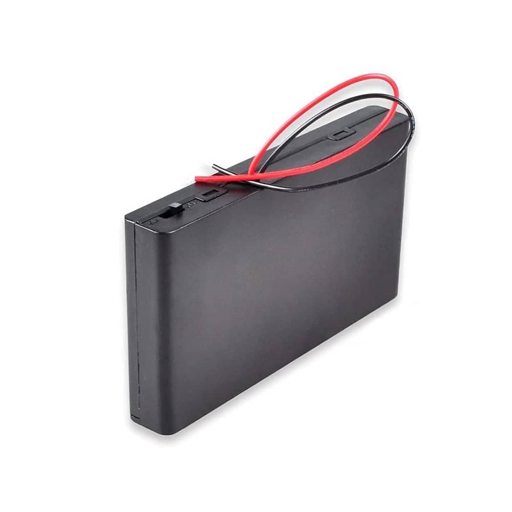 Portabatterie Per 8 AA LR6 - Con Cavo 200 Mm, Tensione 12V, Per Circuiti Elettrici - Foto 3