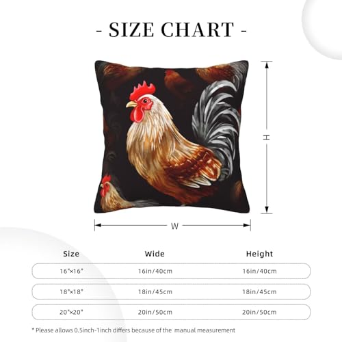 Coussin velours côtelé Shine 50x50 cm coq : protège et décore - 4