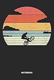  Notizbuch: A5 Notizheft mit punktierten Linien für Retro Vintage Bicycle Motocross Freunde. Ideales BMX-Fahrrad Journal oder Notizbuch. Perfektes ... Biker. Geschenkidee für Männer & Frauen