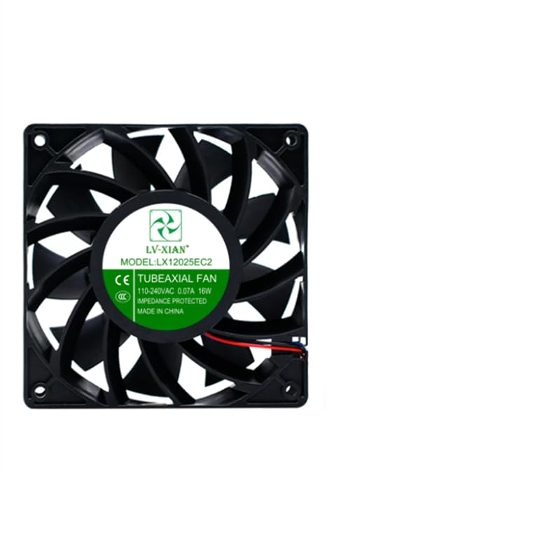 LX12025EC2 Ventilador de chasis violento 110-230V Amplio voltaje 220v Potente ventilador industrial de alta velocidad del gabinete
