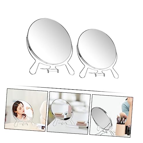Espejo de maquillaje giratorio doble cara Ipetboom 2pcs miniatura 4