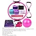 Pilates Equipment Kit for Women, Pilates Essentials Kit for Women, Better Me Pilates Kit for Home Workouts Figure 8 Resistance Band Latex Elastic Ring Stretch Yoga Ball Pilates Circl (Pink)