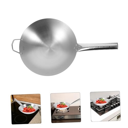 Wok antiadherente de acero inoxidable para cocina miniatura 4