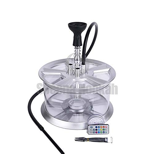 XZYP Arabian Modern Hookah Set, Wheel Pot Hookah Set Plastic Pot, Quality Modern Hookah - Complete Set, Hose Hookah Kit,White