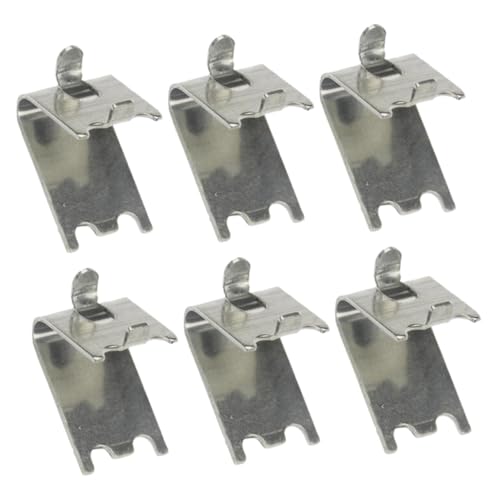 SOPOTUTU 6 piezas Clips para Estantes de Refrigerador Inoxidable Soportes para Congelador Fácil Instalación Compatible Mayoría de Refrigeradores Domésticos