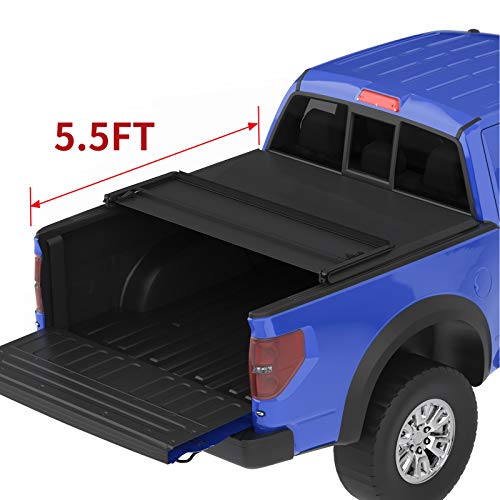 OEDRO Upgraded Tri-Fold Truck Bed Tonneau Cover Compatible with 2015-2020 Ford F-150 F150