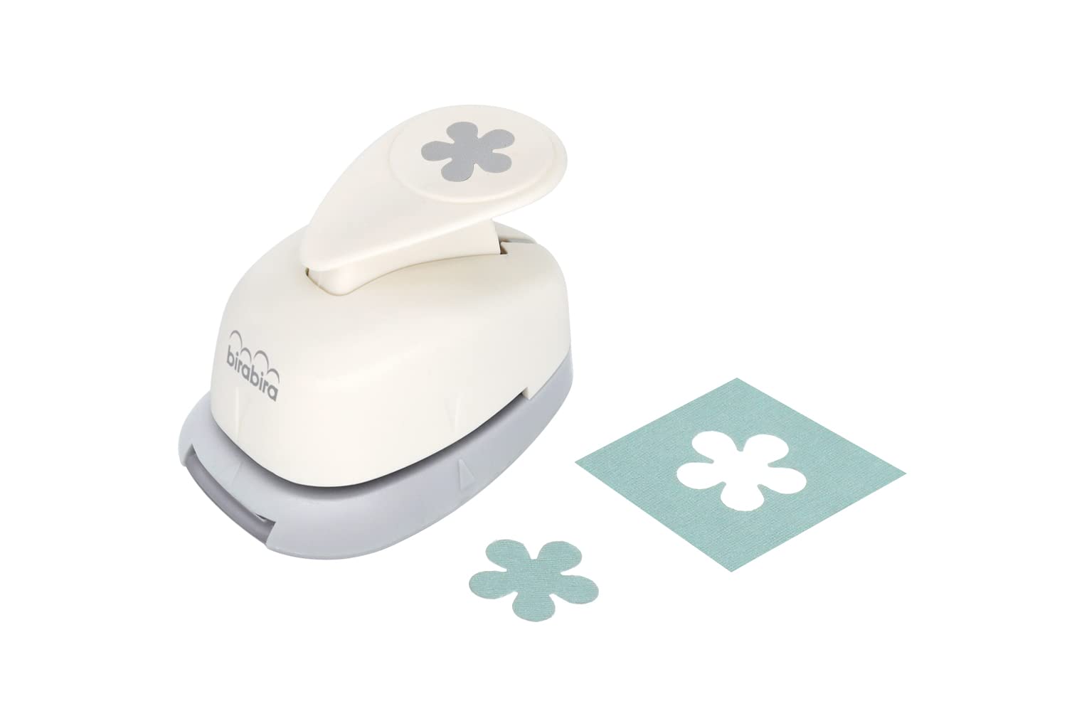 BiraBira Bira Craft 5/8 inch Flower 3 Shape Lever Action Craft Punch for Paper Crafting Scrapbooking