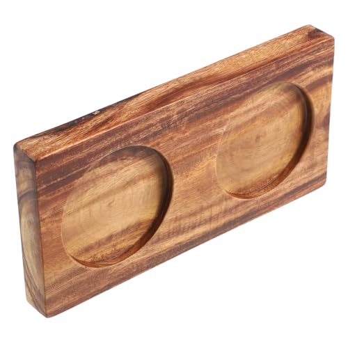 CIYODO Bandeja Soporte de Madera para Sal y Pimienta Multifuncional Soporte para Molinillos y Botellas de Salsa Base Portátil para Mesa de Comedor Diseño Versátil para Cocina