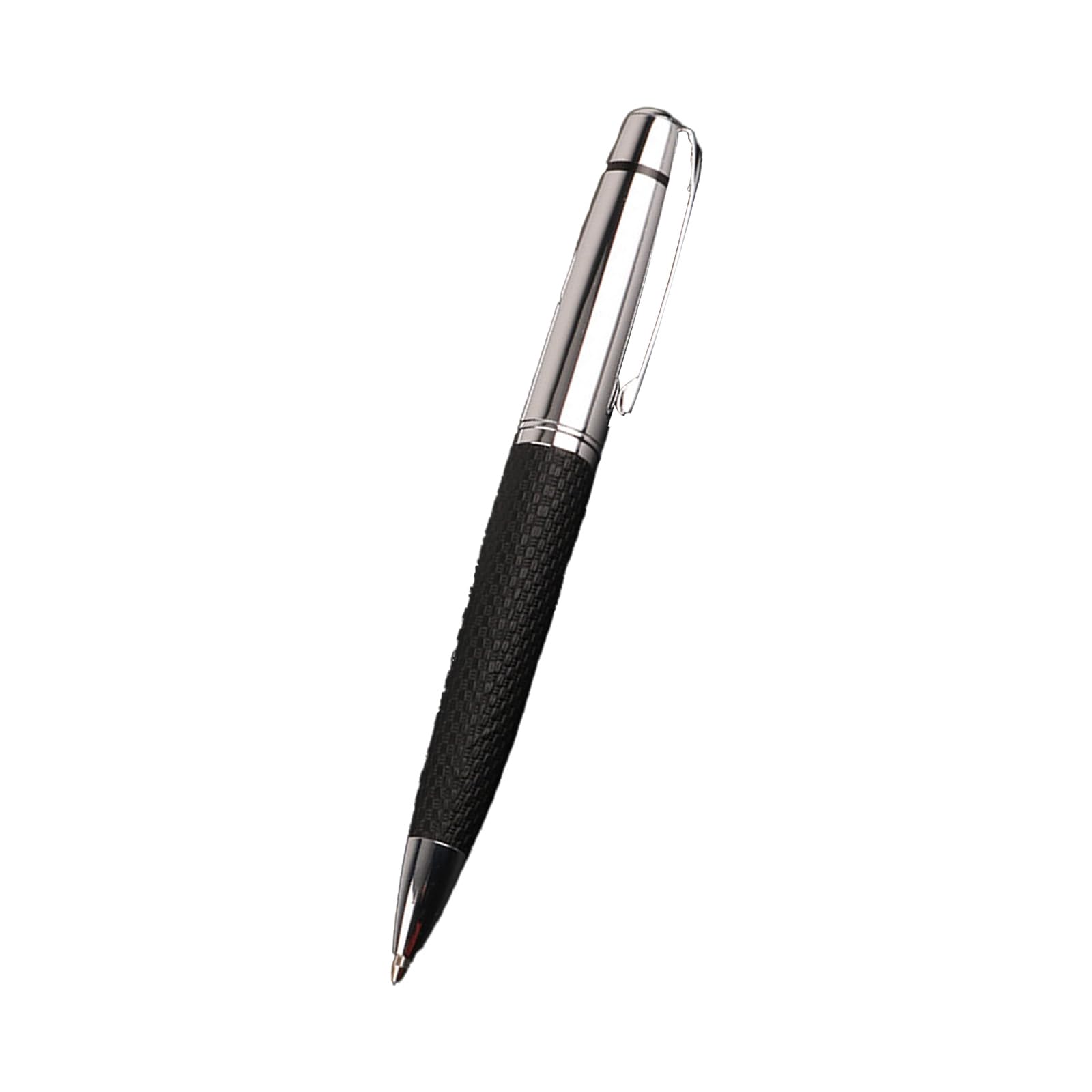 Xjdzineq Twist Ballpoint Pen Metal PU Leather Twist Action 1.0mm Tip for Writing Journaling Noting Metal PU Leather