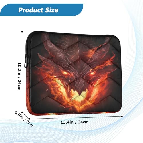 Funda para laptop 13-14 pulgadas con diseño dragón miniatura 3