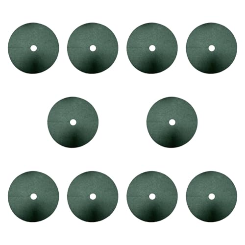 MYCENSE 10Pcs Tree Mulch Rings Weed Barrier Fabric Landscaping Round Thickened Weed Growth Resistant Fruit Tree Protector Non Woven, 82cm 10cm Hole