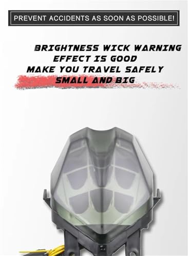 Disfruta cada ruta nocturna con la luz trasera giro y freno para Triumph 675 3