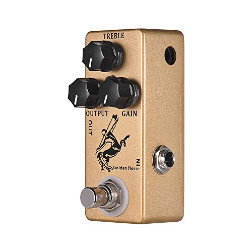 Mosky Golden Horse Pédale d’overdrive basée sur Klon Centaur Doré - Les Beatles, Paul McCartney, John Lennon, RIngo Starr, George Harrison Mosky Golden Horse Pédale d'overdrive basée sur Klon Centaur Doré – Image 4