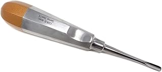 Dental Elevator Professional Extracting for Roots, LUX-S 4mm Luxating Instruments Premium Quality Made of Stainless Steel for Oral Care Medical Surgical Tooth Implant Extraction Tools
