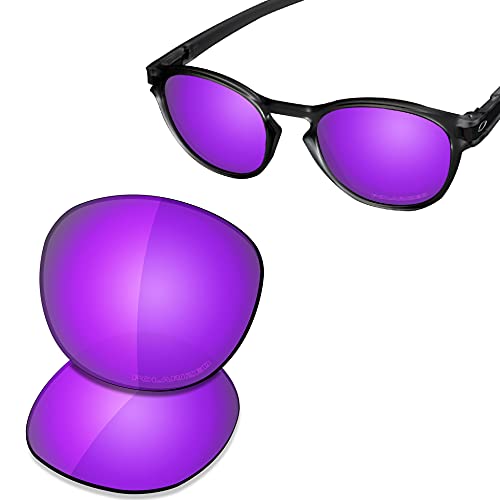 Image of SAUCER Premium Replacement Lenses for Oakley Latch OO9265 (Asian Fit) OO9349 | UV400 Protection, Anti-Scratch, Precise Fit & Enhanced Clarity Sunglasses High Defense - Violet Purple Polarized