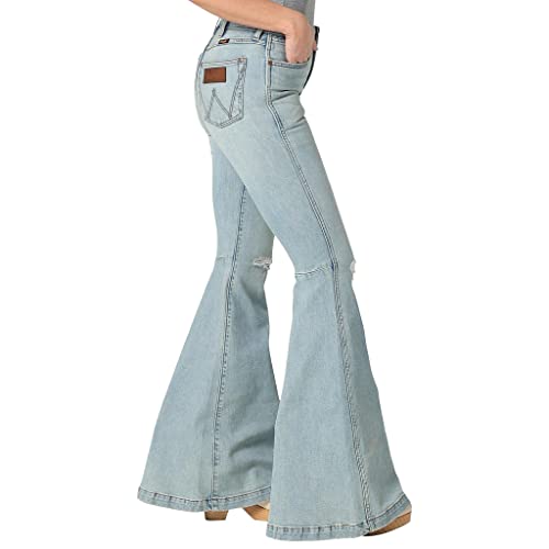 Wrangler Women's High Rise Trumpet Flare2