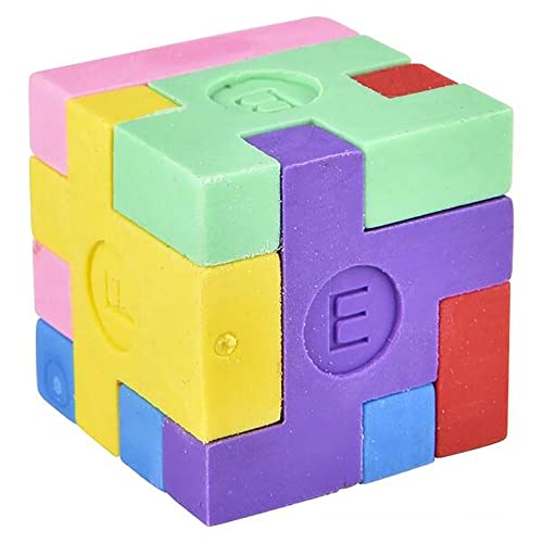 The Dreidel Company PTGV988 Puzzle Cube Eraser, School Supplies thumb #1