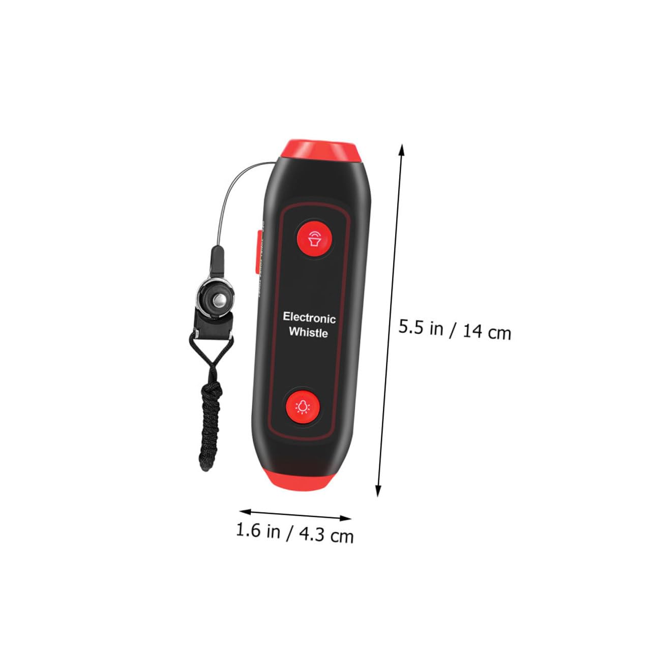 TOYANDONA Silbato Electrónico Multifuncional con y Luz Sos para Entrenadores Árbitros y Seguridad al Aire Silbato de Mano con Cordón Azul Sin Batería