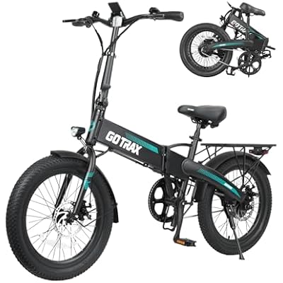 Gotrax 20 Folding Electric Bike with 40Miles (Pedal-assist1) by 48V Battery, 20Mph Power by Peak 500W, Adult Electric Bicycle with 5 Pedal-Assist Levels& LCD Display, Suitable for Commuting