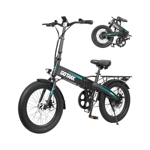 Gotrax R1 20" Folding Electric Bike with 40 Miles Range by 48V Battery, 20Mph Power by 350W, Weighs Only 45lbs, LCD Display & 5 Pedal-Assist Levels, Suitable for Leisure Riding&Commuting Black