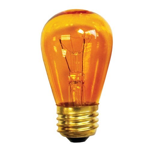 Bulbrite 11 Watt S14 Transparent Amber Sign Bulb