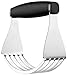 Spring Chef Dough Blender For Baking, Heavy Duty Dough Cutter Tool, Stainless Steel Pastry Cutter Tool with Sharp & Sturdy Blades, Pastry Blender for Easy Mixing, Dishwasher Safe - XL Size - Black