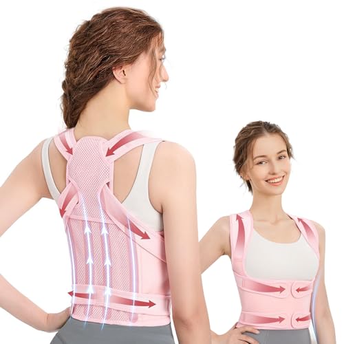 Rücken Geradehalter, Haltungskorrektur Rücken Damen und Herren, erstellbare Rückenstützgürtel Back Support Corrector,Rückenstrecker für Linderung Rückenschmerzen und Kyphose,Taille-M Rosa(23.6”-33.5”) Rücken Geradehalter, Haltungskorrektur Rücken Damen und Herren, erstellbare Rückenstützgürtel Back Support Corrector,Rückenstrecker für Linderung Rückenschmerzen und Kyphose,Taille-M Rosa(23.6”-33.5”)