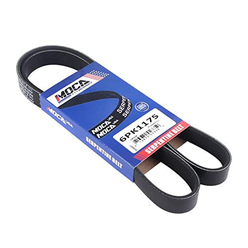 Image of MOCA EPDM 6PK1175 Belt fit for Honda 98-02 Accord 3.0L V6 & Mini 06-08 Cooper 1.6L l4 & Acura 03 CL 3.2L V6 & BMW 06 M6 5.0L V10