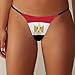 Zakqeik Women's Low Rise Micro T-Back Egyptian Flag Thong,Fashion Ladies Underwear Panties for Women Girls S