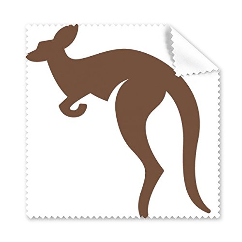Tissu nettoyant écran et lunettes motif kangourou pour le bureau