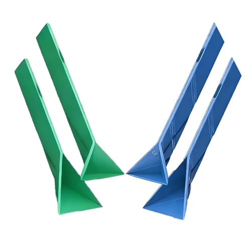 Image of 4Ps multisided Flat 3-in-1 Folding Measuring Spoons, Fold-up Measuring Utensils for Kitchen Baking and Cooking (blue-green-small)