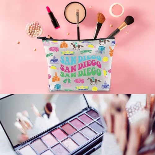 WCGXKO San Diego Gift San Diego City Travel Gift Zipper Pouch Makeup Bag3