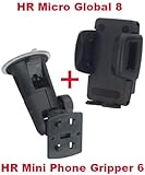 Original Herbert Richter HR Richter Universal Handy Smartphone PDA KFZ Halter Halterung Mini Phone Gripper 6 1245/46 und Micro Global 8 Turmsauger für Nokia 5230 5310 XpressMusic 5320 XpressMusic 5500 Sport 5530 XpressMusic