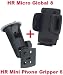 Produktbild HR Richter Universal Handy Smartphone PDA KFZ Halter Halterung Car Holder Mini Phone Gripper 6 1245/46 und Micro Global 8 Turmsauger für Ulefone Armor 2 F1 Future Gemini Power Vienna