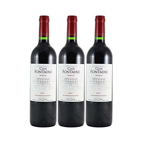 Château Clos Fontaine - Rouge 2017 - Côtes de Bordeaux Francs - Vin Rouge de Bordeaux (3x75cl)