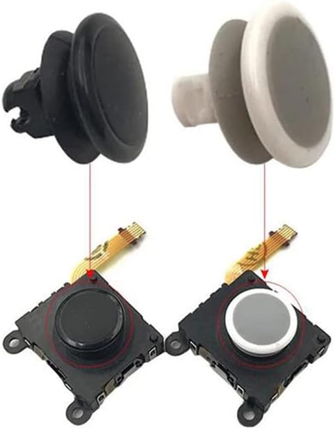 3D Analog Joystick Cap Replacement for Sony PSV 1000 Button Joystick Rocker Cap (Black)